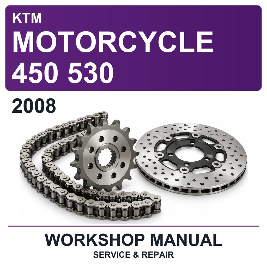 2008 KTM Motorcycle 450 530 Workshop Service & Repair Manual