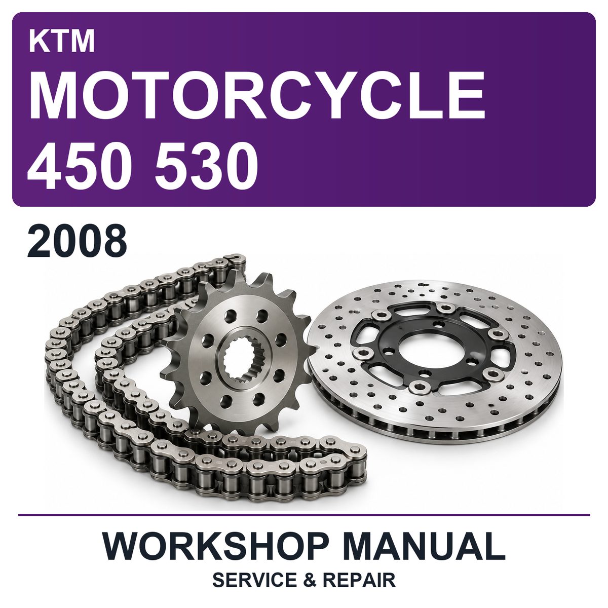 2008 KTM Motorcycle 450 530 Workshop Service & Repair Manual