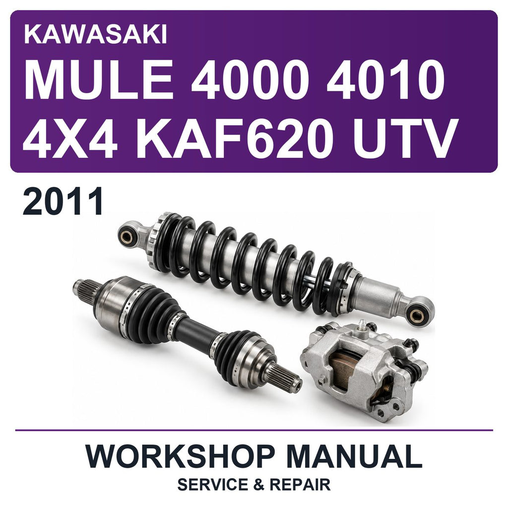 2011 Kawasaki Mule 4000 4010 4X4 KAF620 UTV Workshop Service & Repair Manual