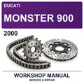 2000 Ducati Monster 900 Workshop Service & Repair Manual