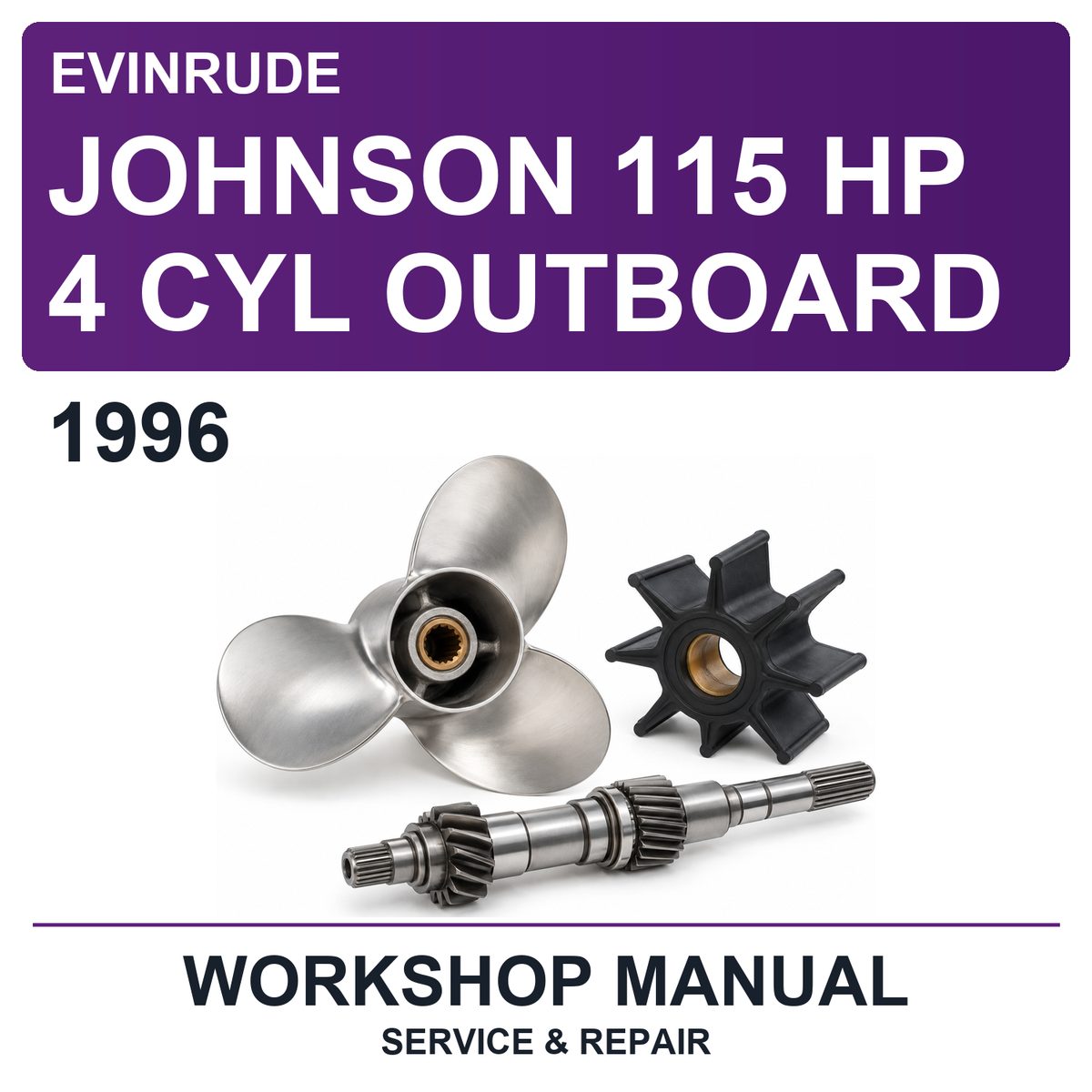 1996 Evinrude Johnson 115 HP 4 Cyl Outboard Workshop Service & Repair Manual
