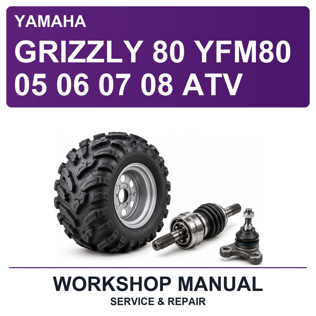 Yamaha Grizzly 80 YFM80 05 06 07 08 ATV Workshop Service & Repair Manual