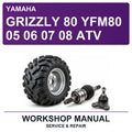 Yamaha Grizzly 80 YFM80 05 06 07 08 ATV Workshop Service & Repair Manual