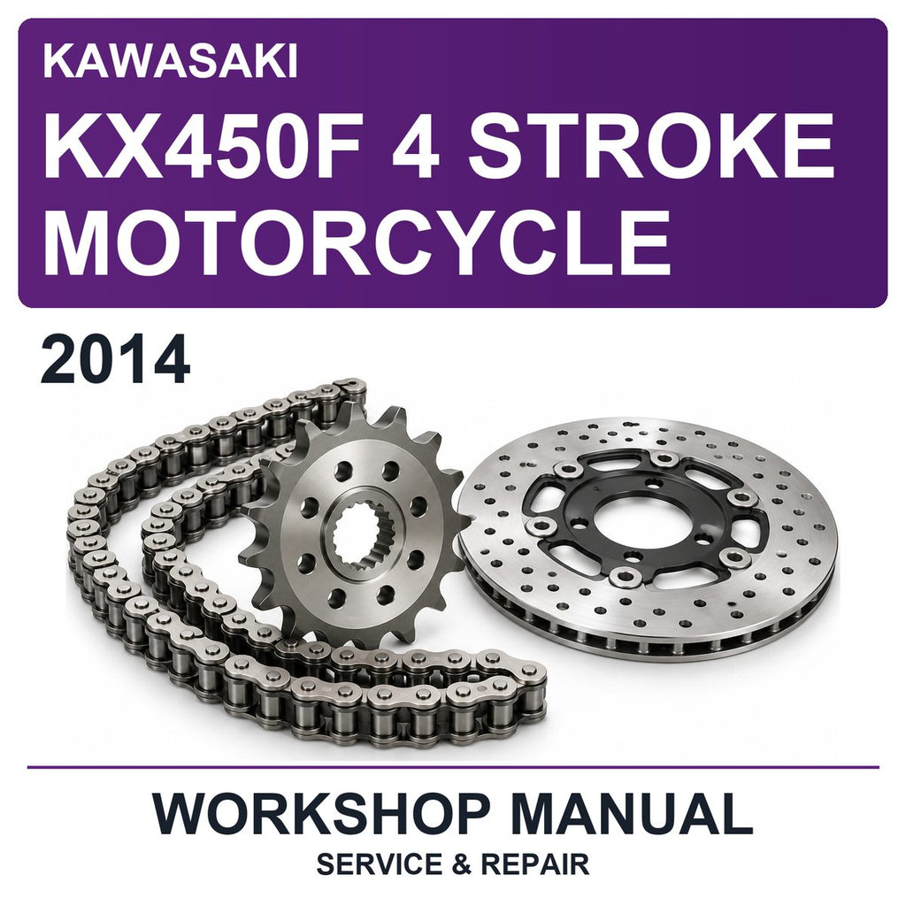 2014 Kawasaki KX450F 4 Stroke Motorcycle Workshop Service & Repair Manual