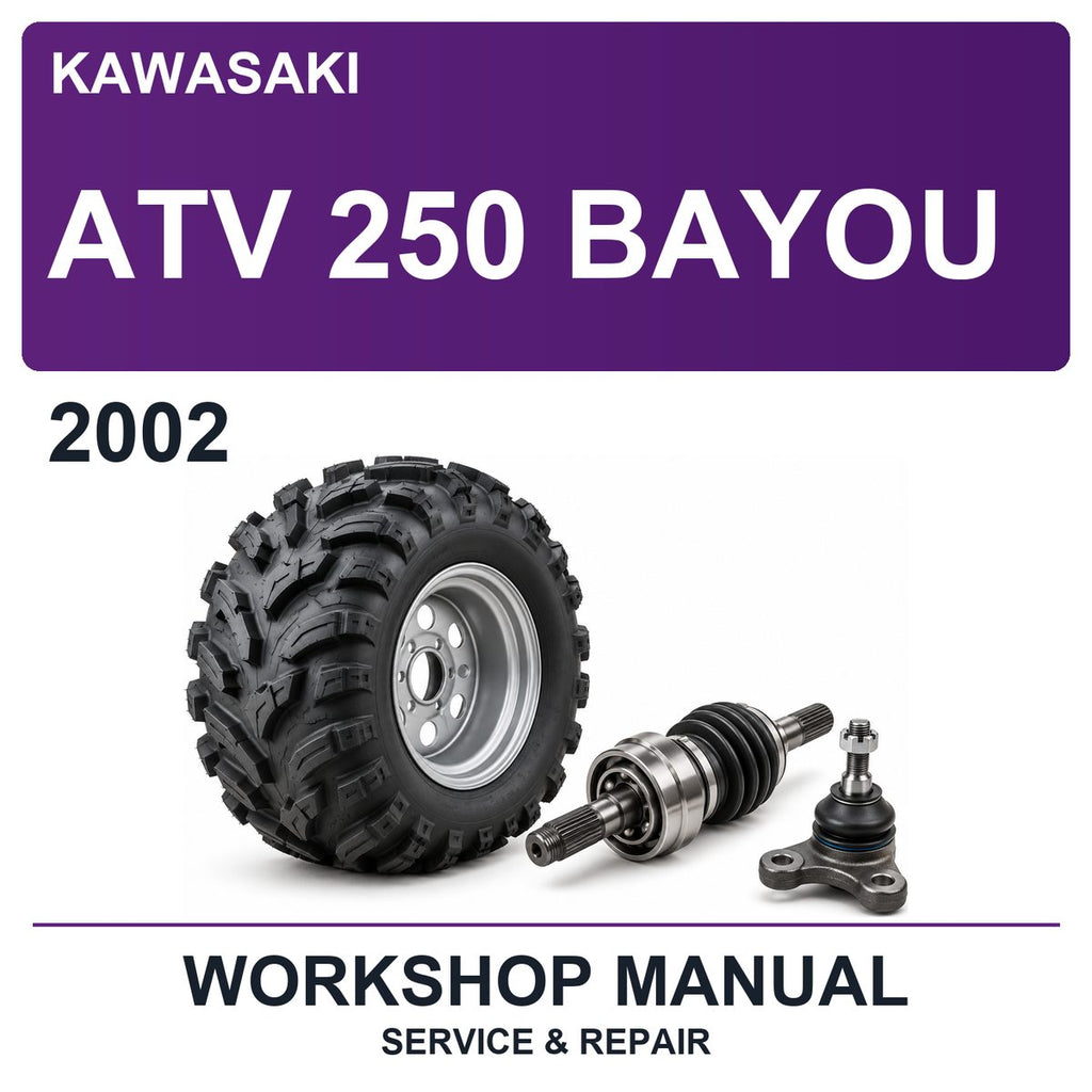 2002 Kawasaki ATV 250 Bayou Workshop Service & Repair Manual