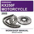 2005 Kawasaki KX250F Motorcycle Workshop Service & Repair Manual