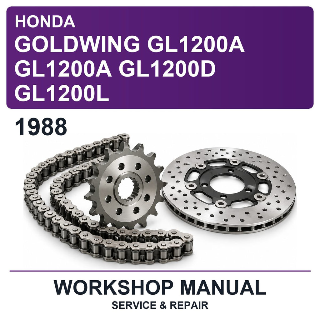 1988 Honda Goldwing GL1200A GL1200A GL1200D GL1200L Workshop Service & Repair Manual