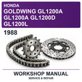 1988 Honda Goldwing GL1200A GL1200A GL1200D GL1200L Workshop Service & Repair Manual