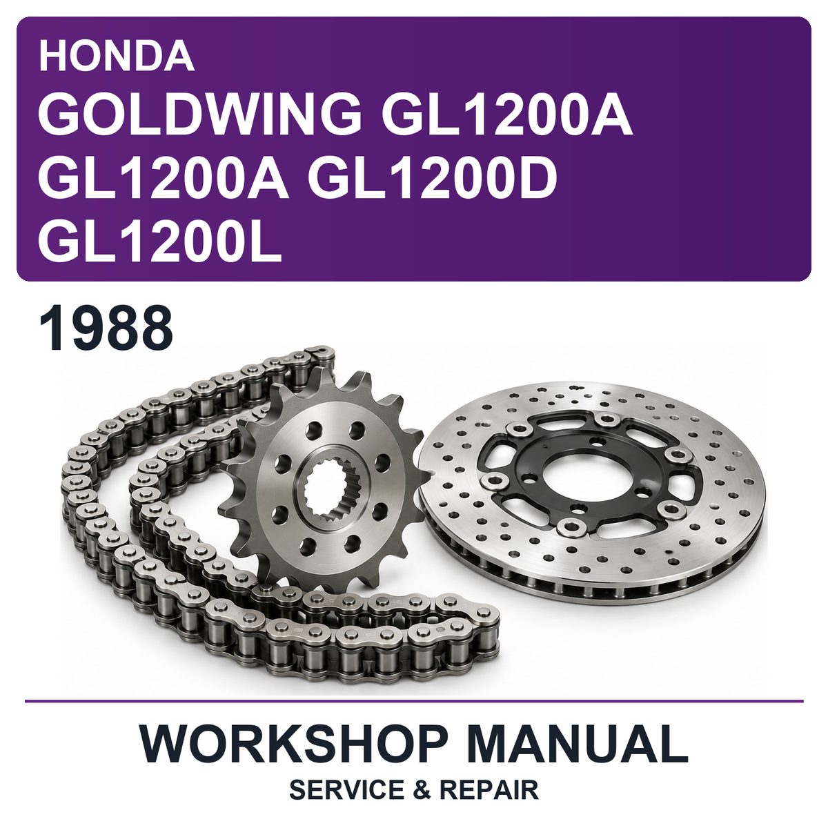 1988 Honda Goldwing GL1200A GL1200A GL1200D GL1200L Workshop Service & Repair Manual