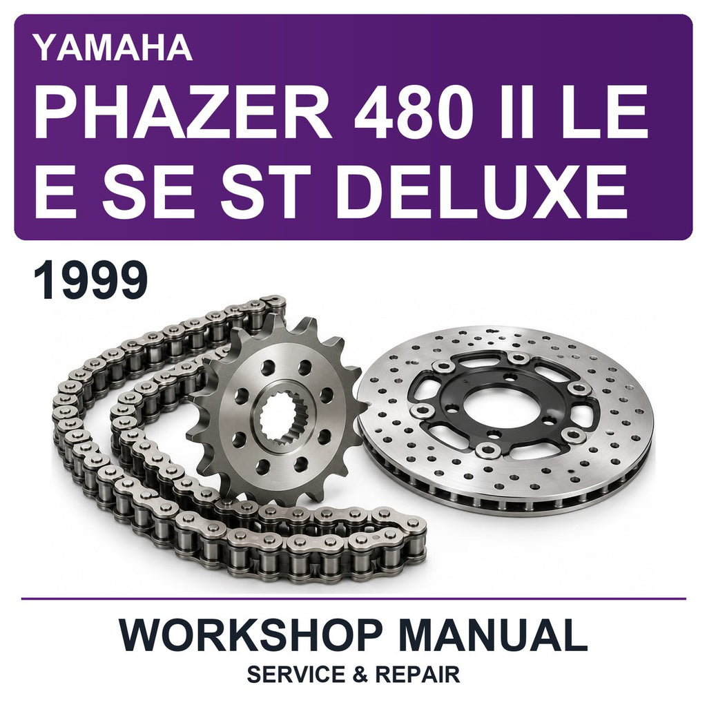 1999 Yamaha Phazer 480 II LE E SE ST Deluxe Workshop Service & Repair Manual