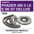 1999 Yamaha Phazer 480 II LE E SE ST Deluxe Workshop Service & Repair Manual