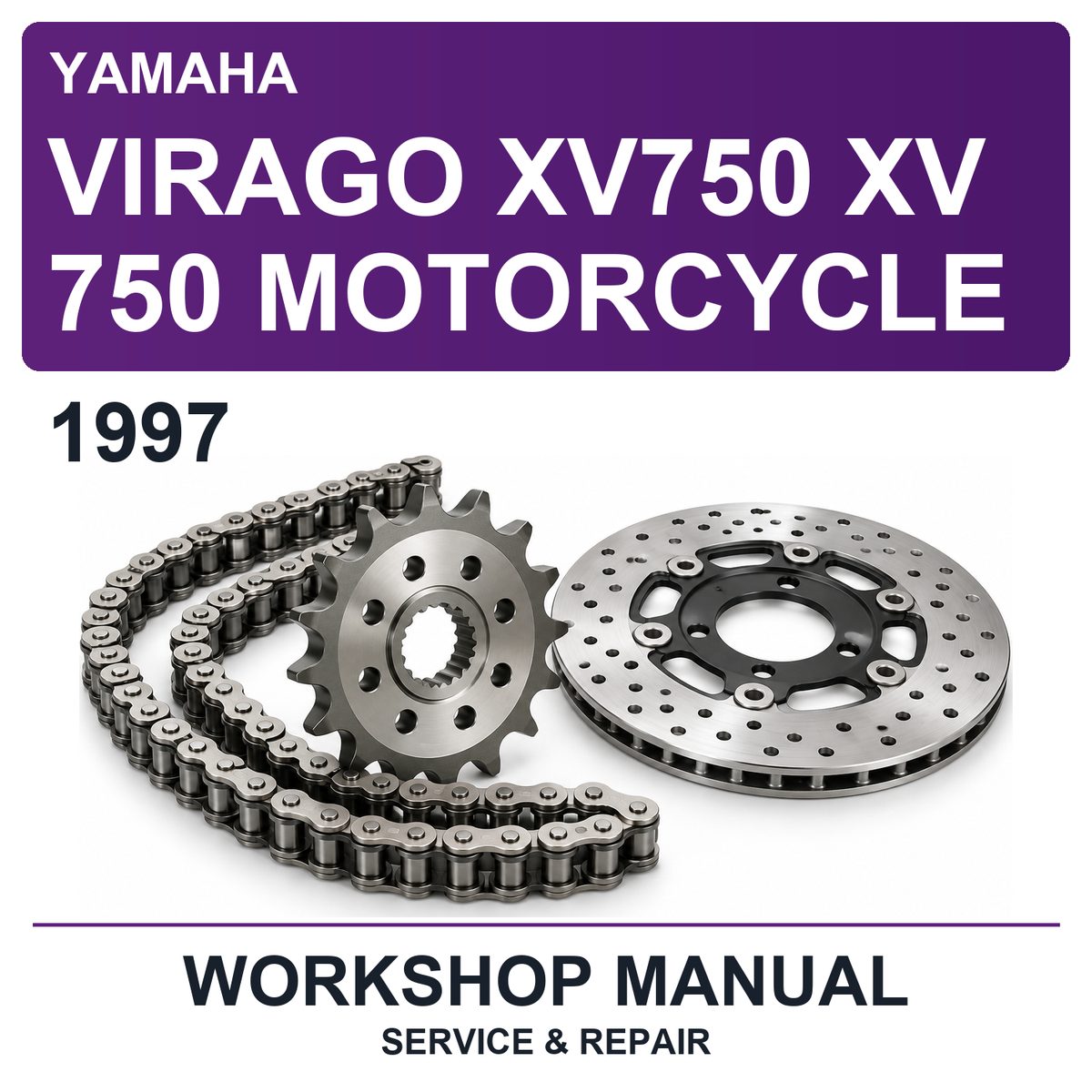1997 Yamaha Virago XV750 Xv 750 Motorcycle Workshop Service & Repair Manual