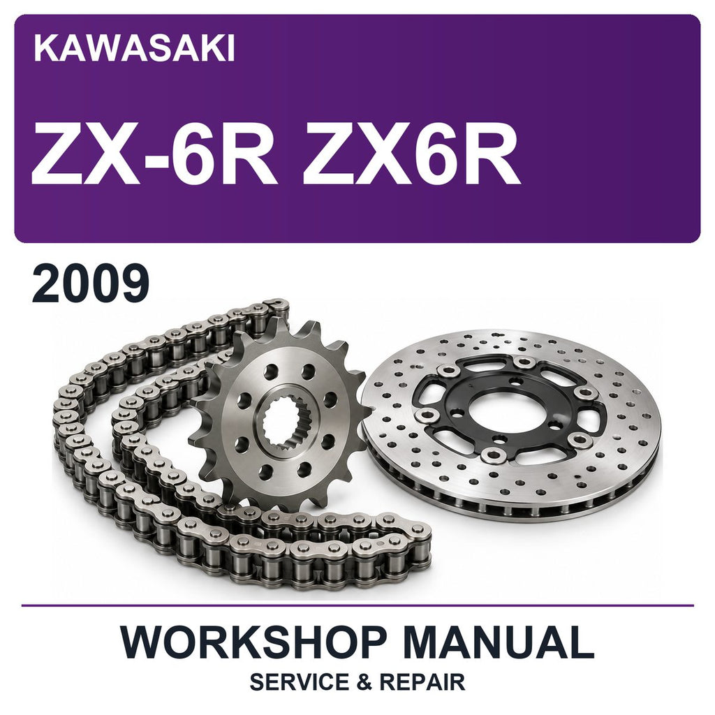 2009 Kawasaki ZX-6R ZX6R Workshop Service & Repair Manual