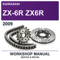 2009 Kawasaki ZX-6R ZX6R Workshop Service & Repair Manual