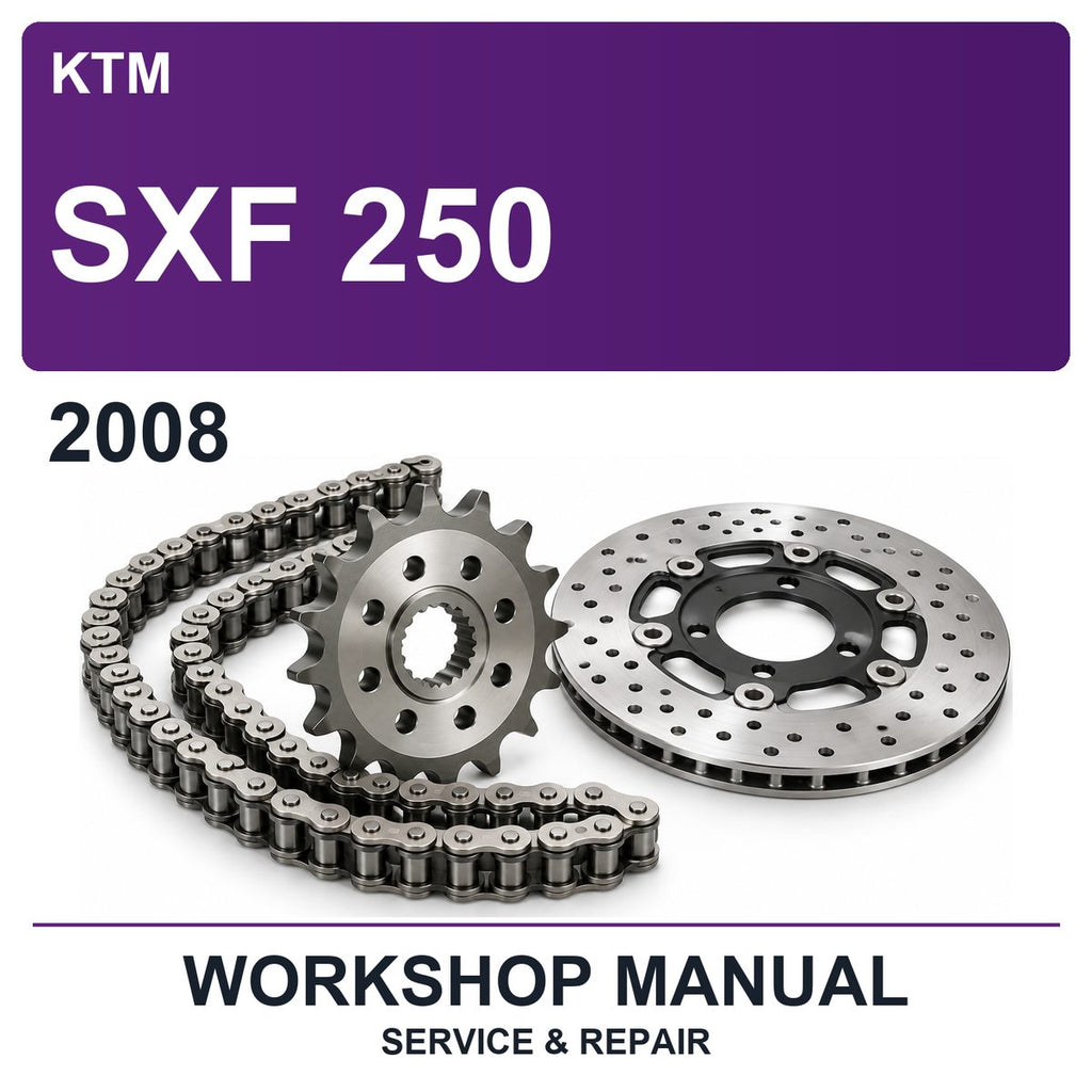 2008 KTM SXF 250 Workshop Service & Repair Manual