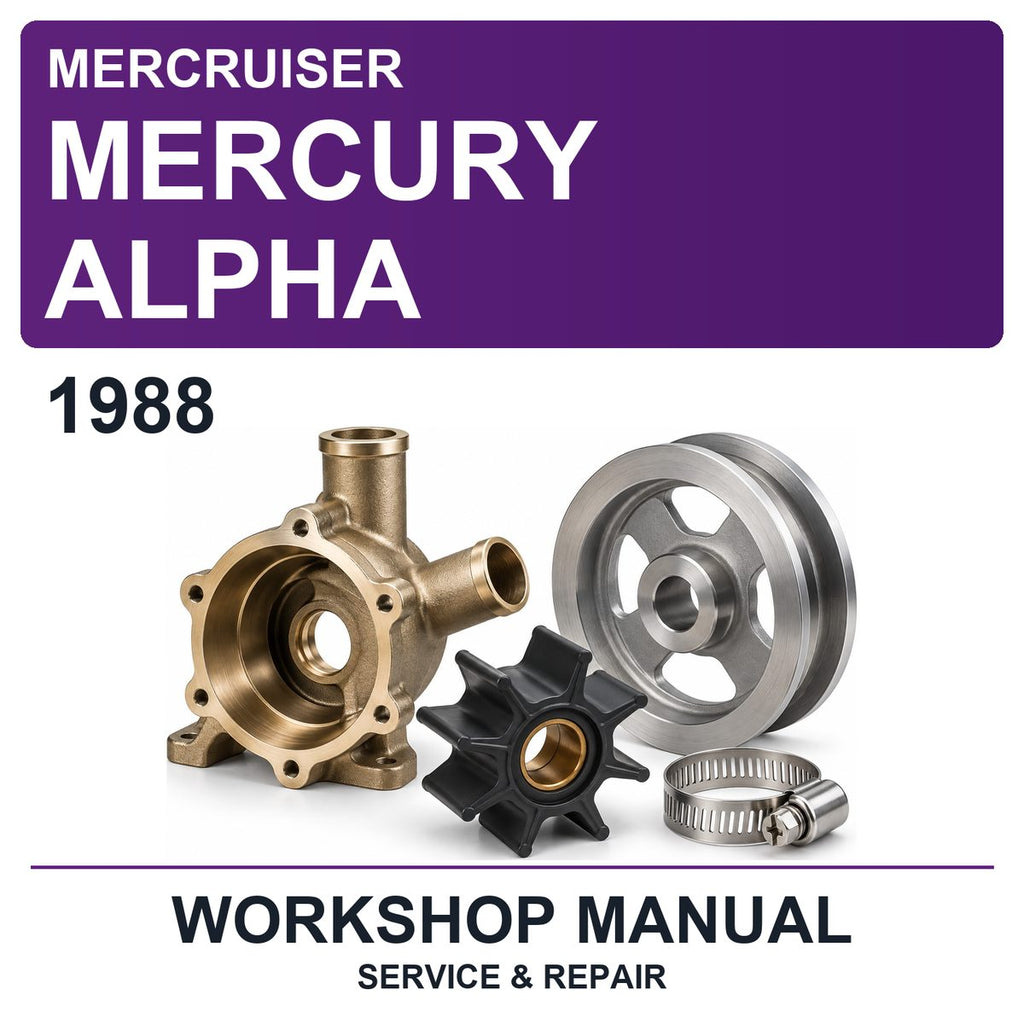 1988 Mercury Mercruiser Alpha Workshop Service & Repair Manual