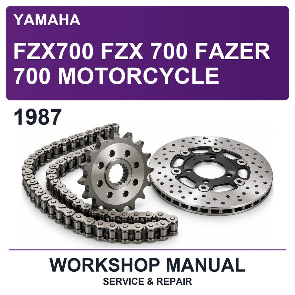 1987 Yamaha FZX700 FZX 700 Fazer 700 Motorcycle Workshop Service & Repair Manual