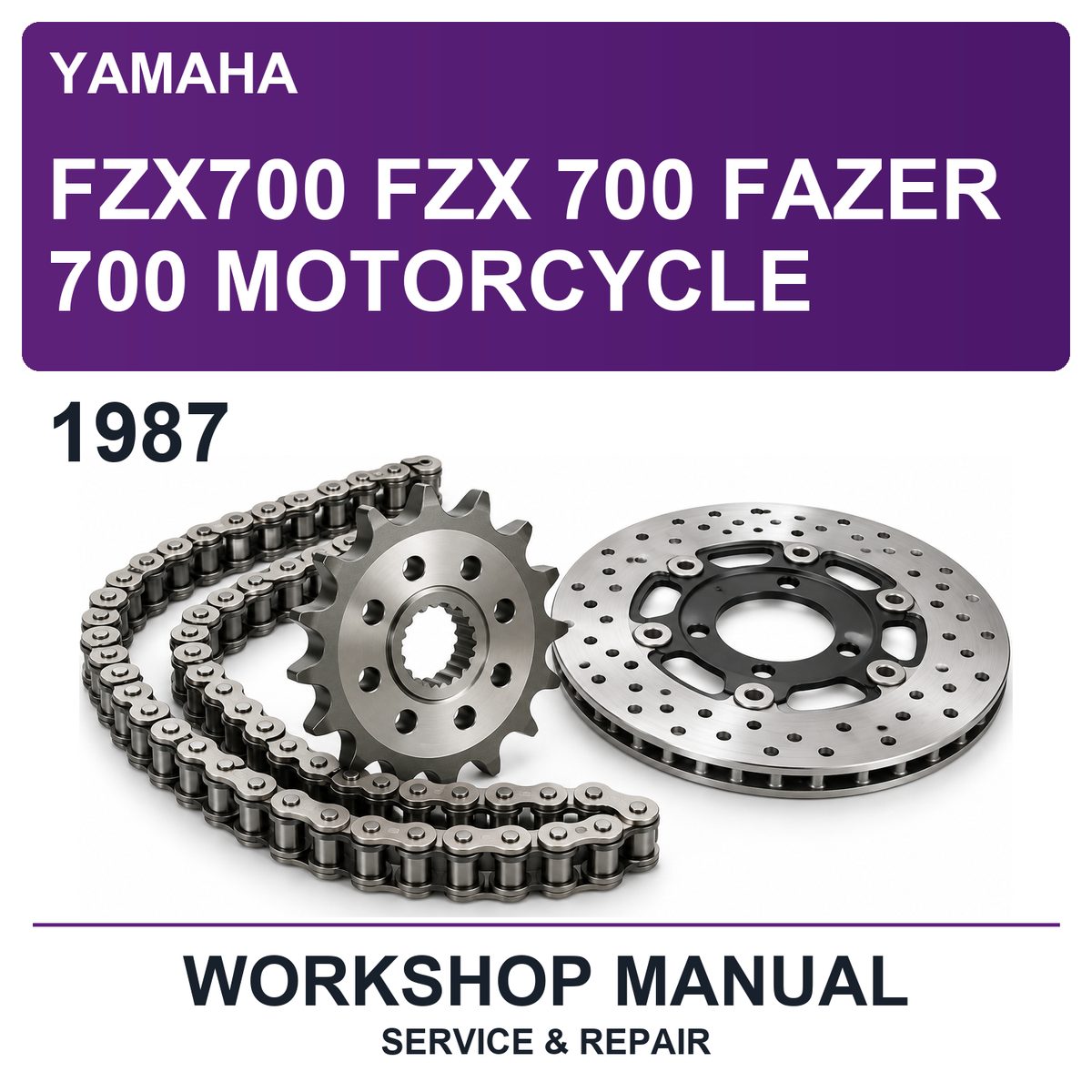 1987 Yamaha FZX700 FZX 700 Fazer 700 Motorcycle Workshop Service & Repair Manual