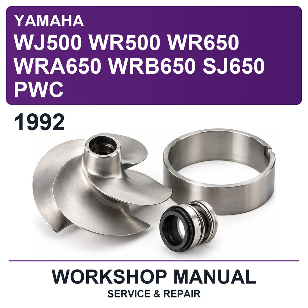 1992 Yamaha WJ500 WR500 WR650 WRA650 WRB650 SJ650 PWC Workshop Service & Repair Manual