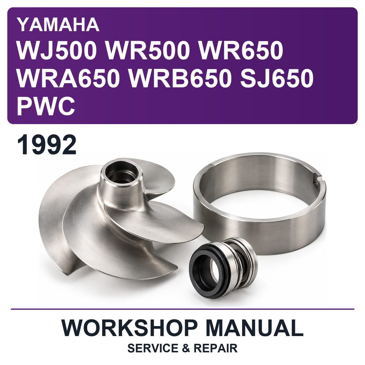 1992 Yamaha WJ500 WR500 WR650 WRA650 WRB650 SJ650 PWC Workshop Service & Repair Manual