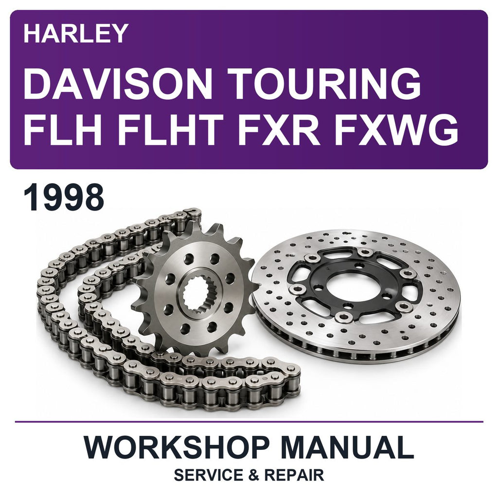1998 Harley Davison Touring FLH Flht FXR Fxwg Workshop Service & Repair Manual