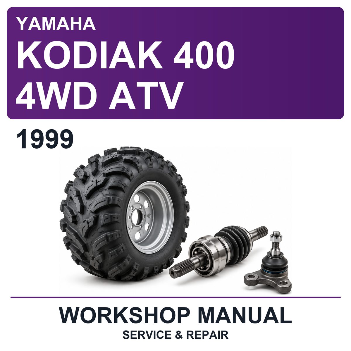 1999 Yamaha Kodiak 400 4WD ATV Workshop Service & Repair Manual