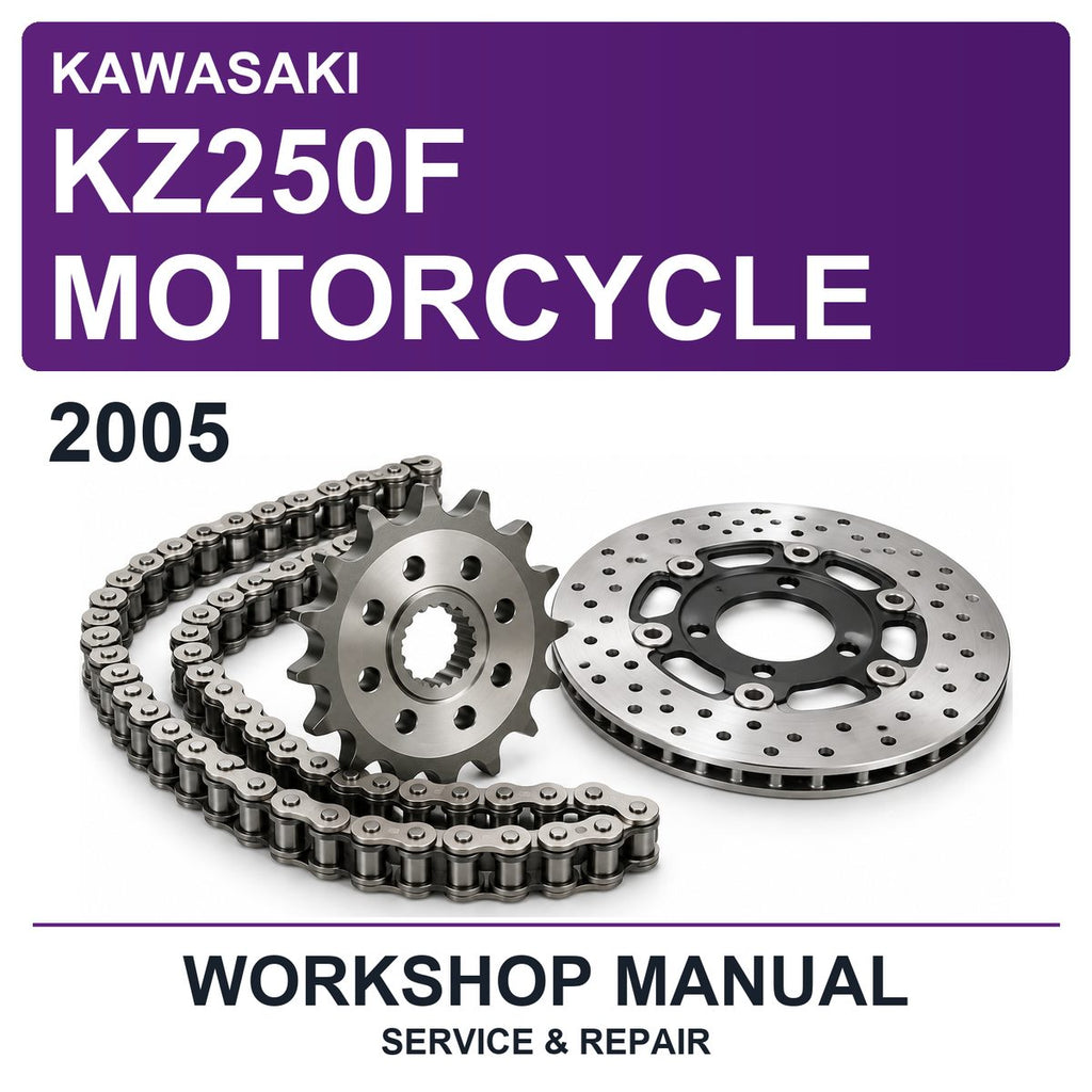 2005 Kawasaki KZ250F Motorcycle Workshop Service & Repair Manual