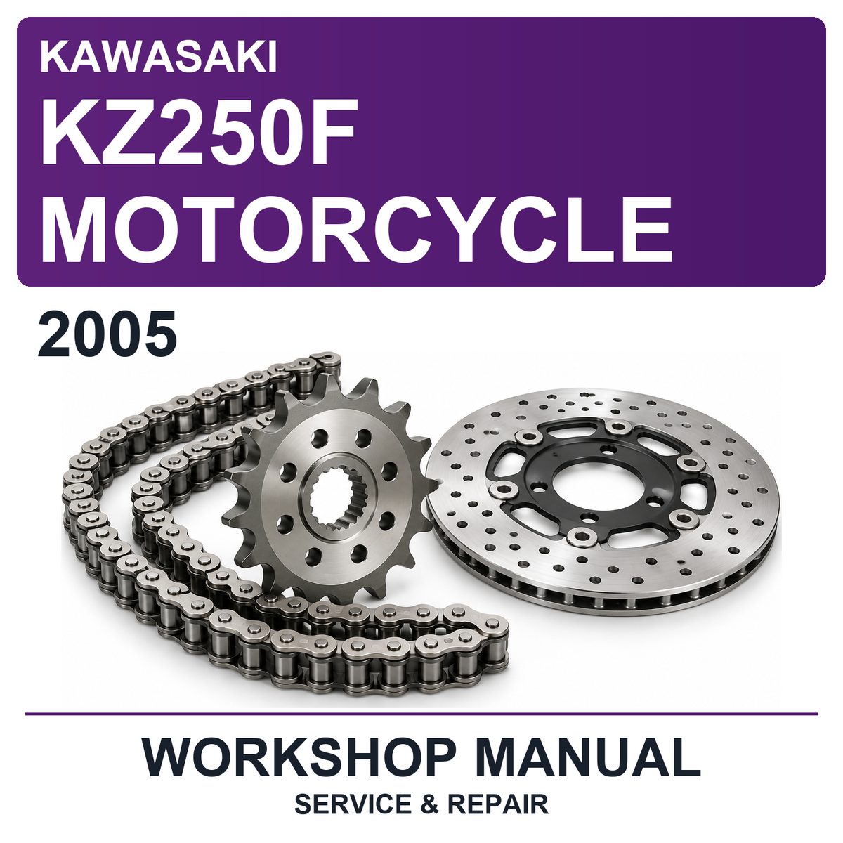 2005 Kawasaki KZ250F Motorcycle Workshop Service & Repair Manual