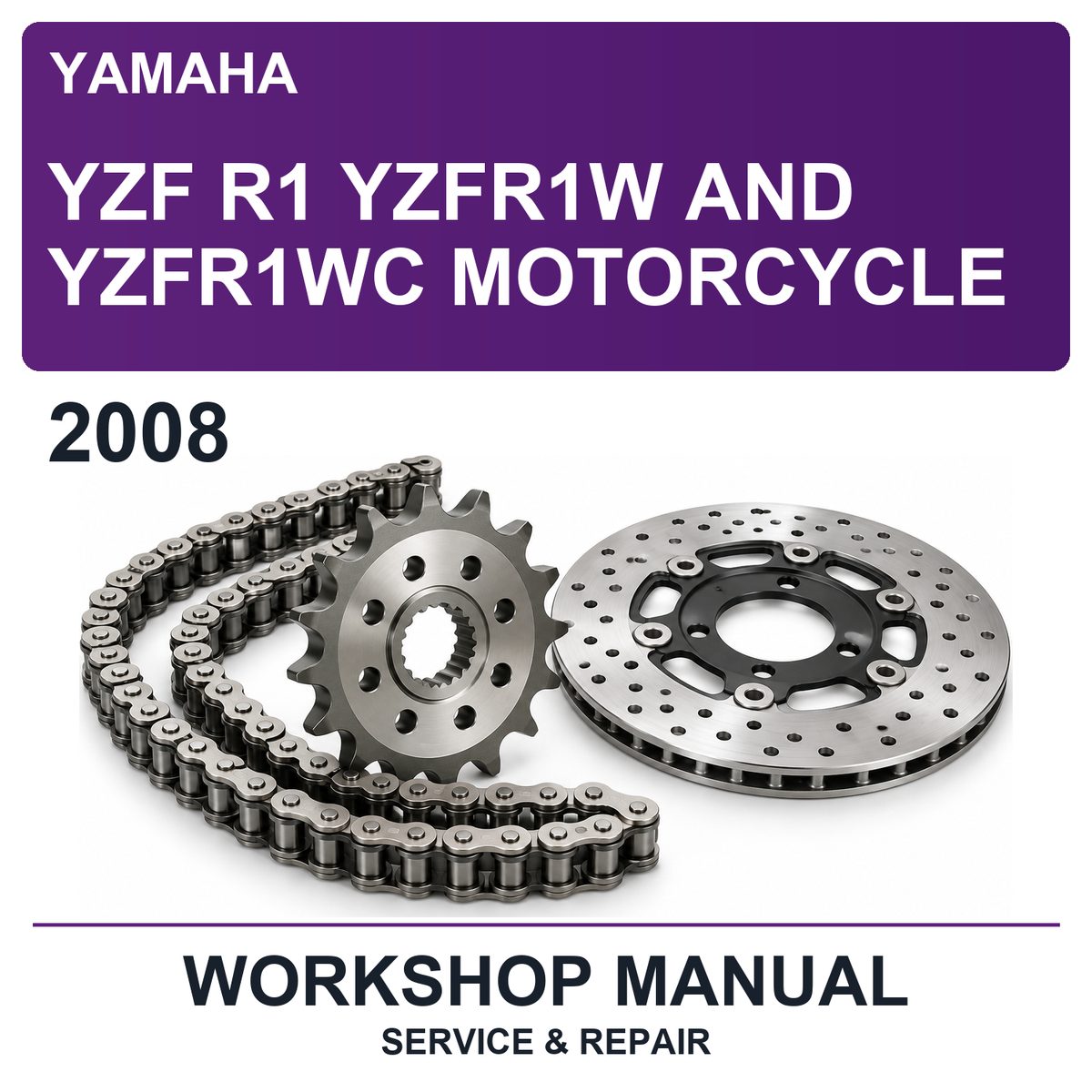 2008 Yamaha YZF R1 YZFR1W And YZFR1WC Motorcycle Workshop Service & Repair Manual