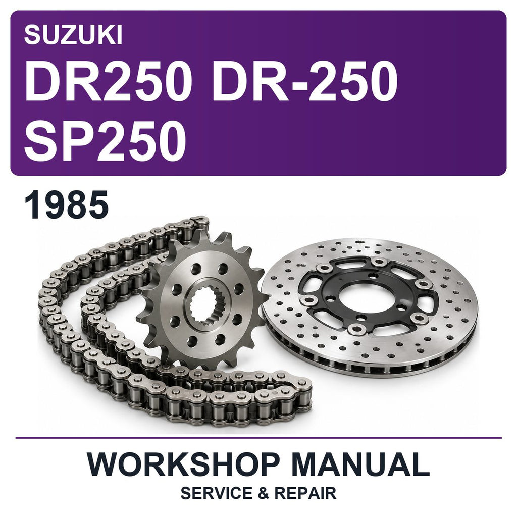 1985 Suzuki DR250 DR-250 SP250 Workshop Service & Repair Manual