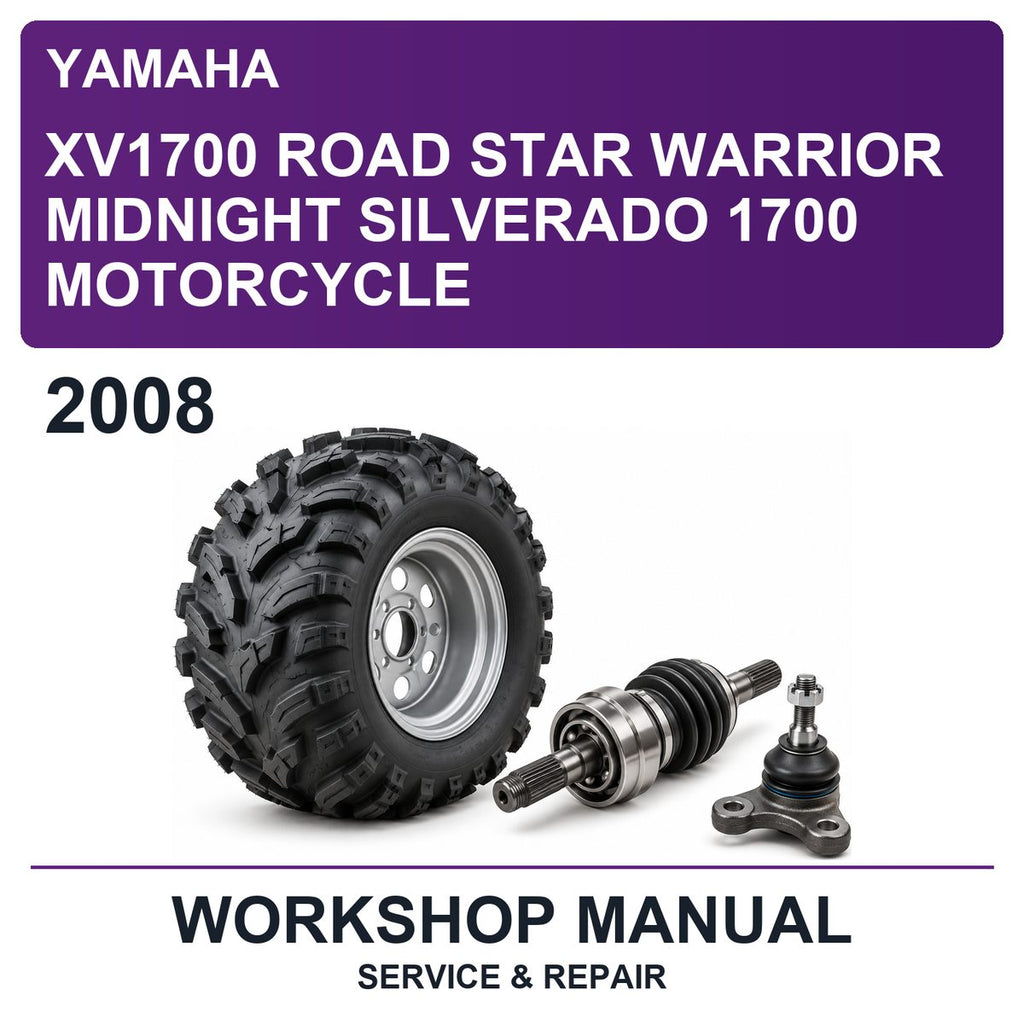 2008 Yamaha XV1700 Road Star Warrior Midnight Silverado 1700 Motorcycle Workshop Service & Repair Manual