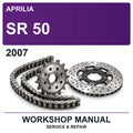 2007 Aprilia SR 50 Workshop Service & Repair Manual