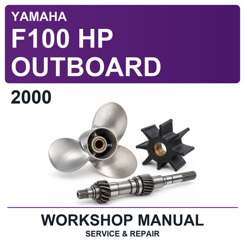 2000 Yamaha F100 HP Outboard Workshop Service & Repair Manual