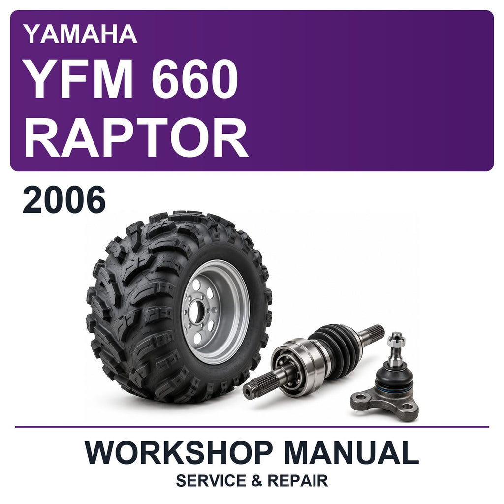 2006 Yamaha Yfm 660 Raptor Workshop Service & Repair Manual
