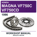 1996 Honda Magna VF750C VF750CD Workshop Service & Repair Manual