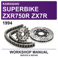 1994 Kawasaki Superbike ZXR750R ZX7R Workshop Service & Repair Manual