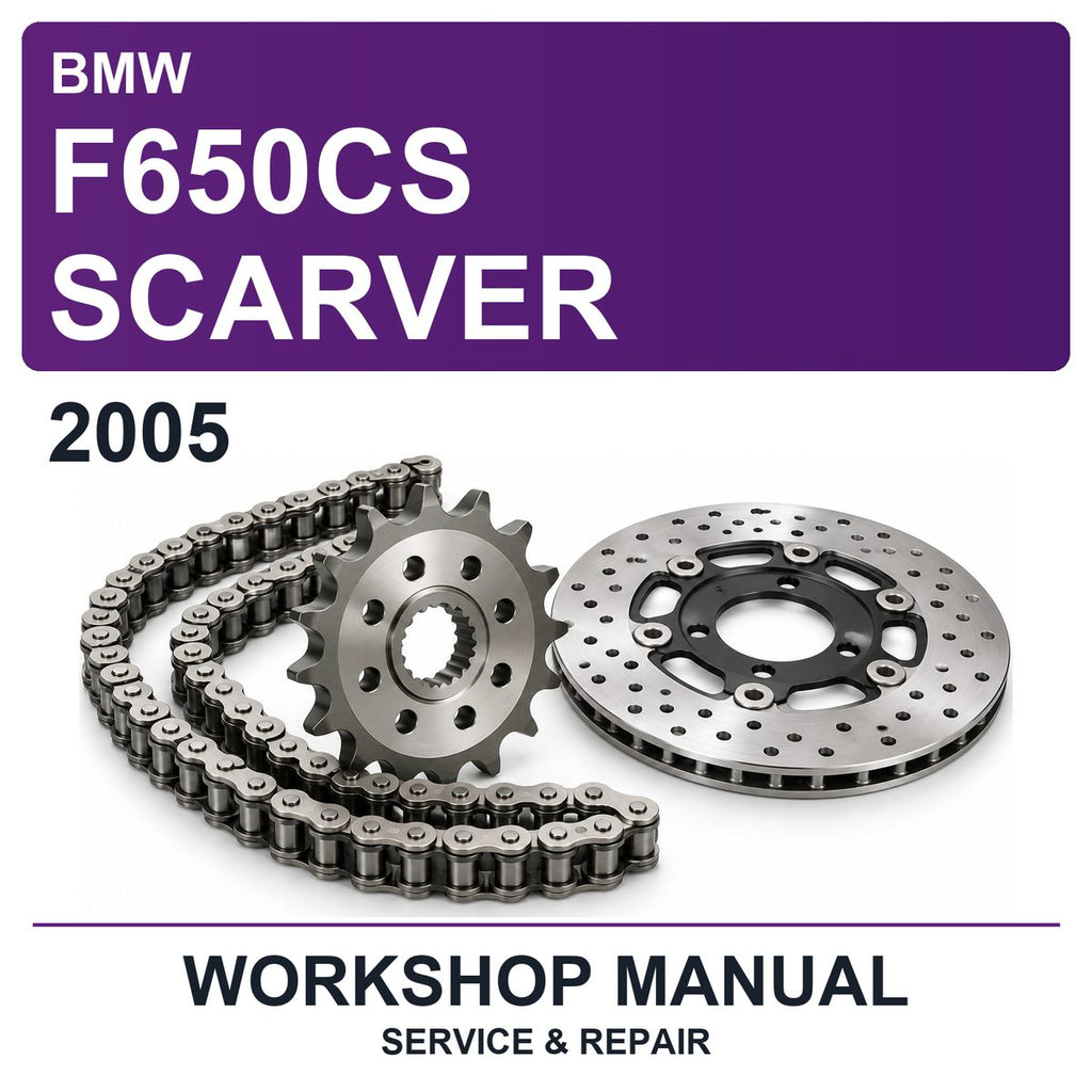 2005 BMW F650CS Scarver Workshop Service & Repair Manual
