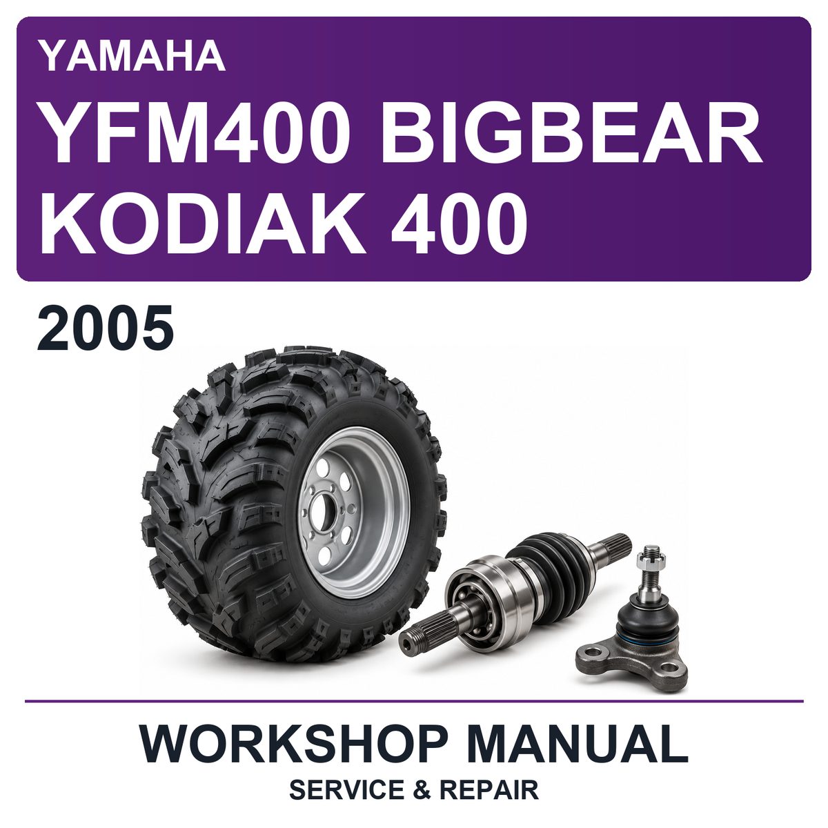 2005 Yamaha YFM400 Bigbear Kodiak 400 Workshop Service & Repair Manual