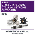 2000 Suzuki DT150 DT175 DT200 DT225 V6 2-Stroke Outboard Workshop Service & Repair Manual