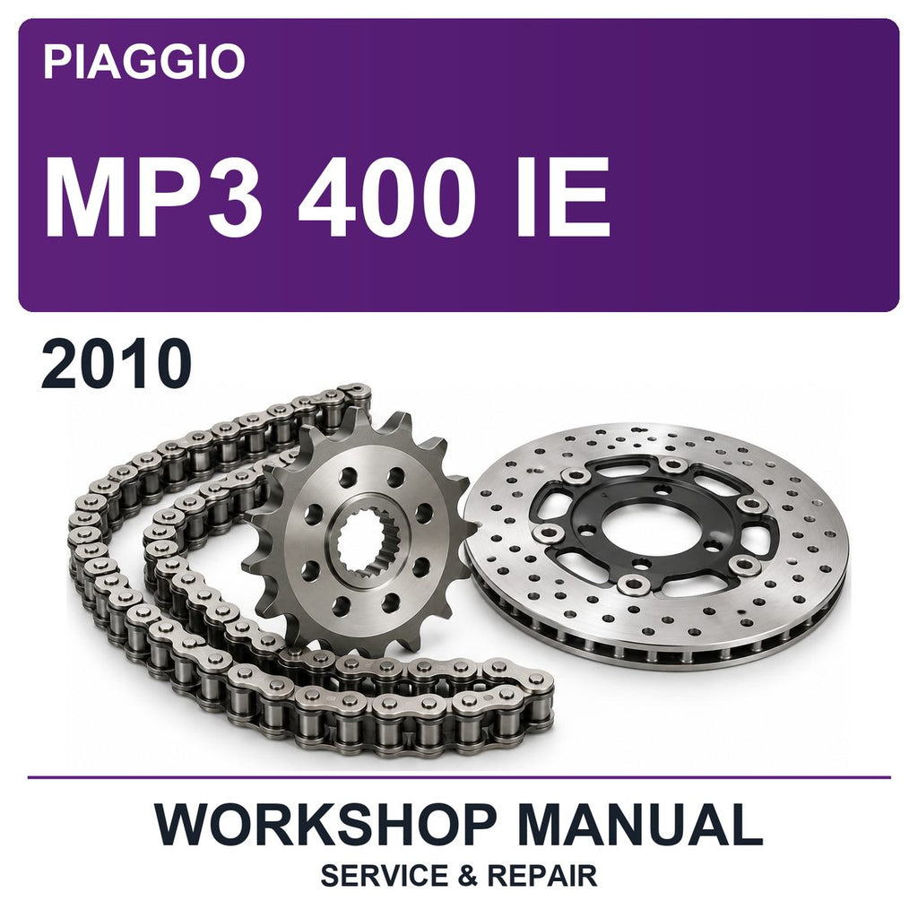 2010 Piaggio MP3 400 IE Workshop Service & Repair Manual