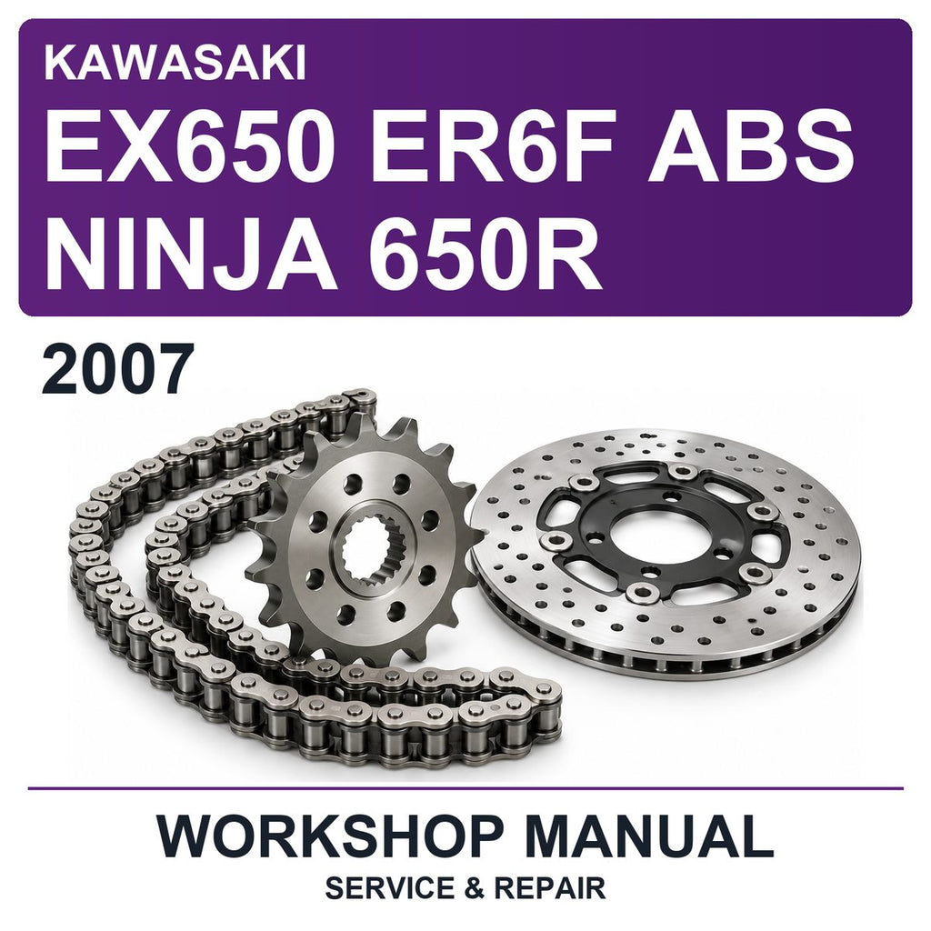2007 Kawasaki EX650 ER6F ABS Ninja 650R Workshop Service & Repair Manual