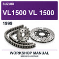 1999 Suzuki VL1500 VL 1500 Workshop Service & Repair Manual