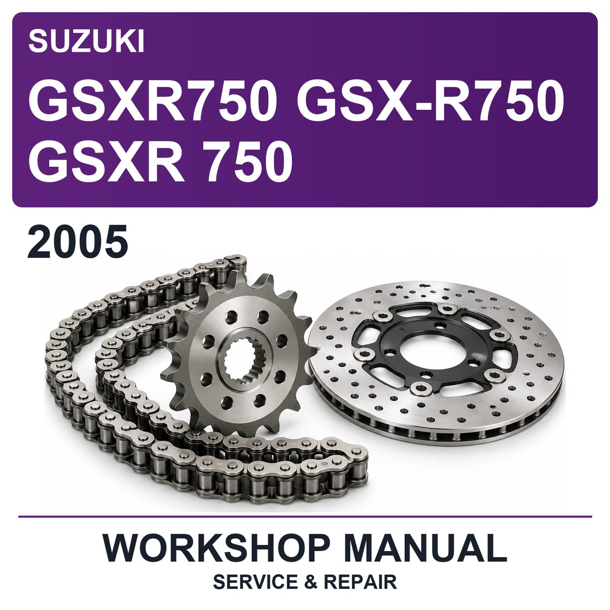 2005 Suzuki GSXR750 GSX-R750 Gsxr 750 Workshop Service & Repair Manual