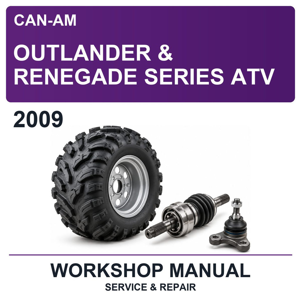 2009 Can-Am Outlander & Renegade Series ATV Workshop Service & Repair Manual