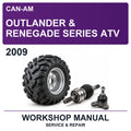 2009 Can-Am Outlander & Renegade Series ATV Workshop Service & Repair Manual