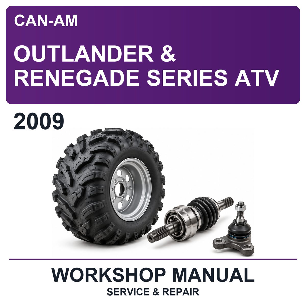 2009 Can-Am Outlander & Renegade Series ATV Workshop Service & Repair Manual