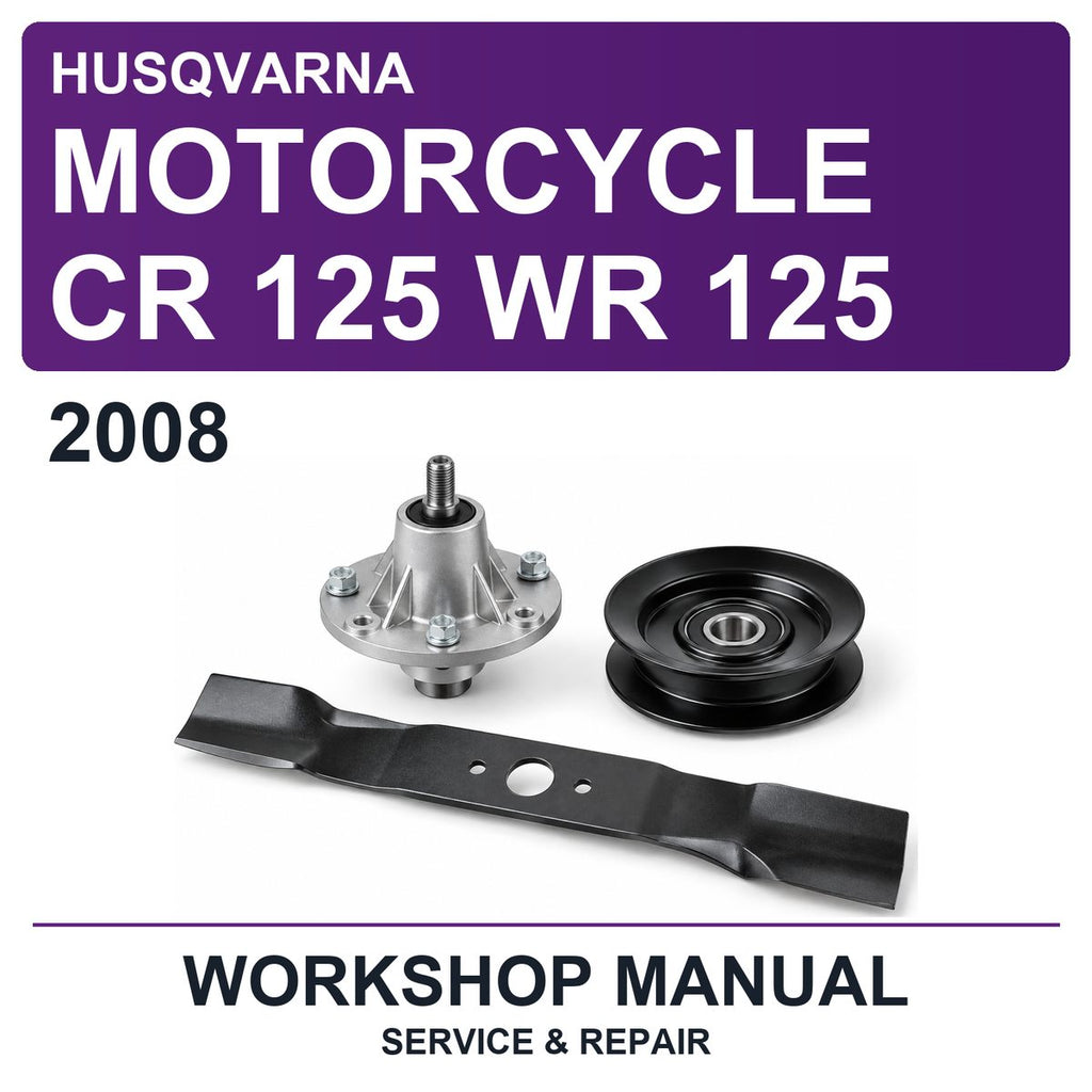 2008 Husqvarna Motorcycle CR 125 WR 125 Workshop Service & Repair Manual