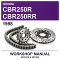 1998 Honda CBR250R CBR250RR Workshop Service & Repair Manual