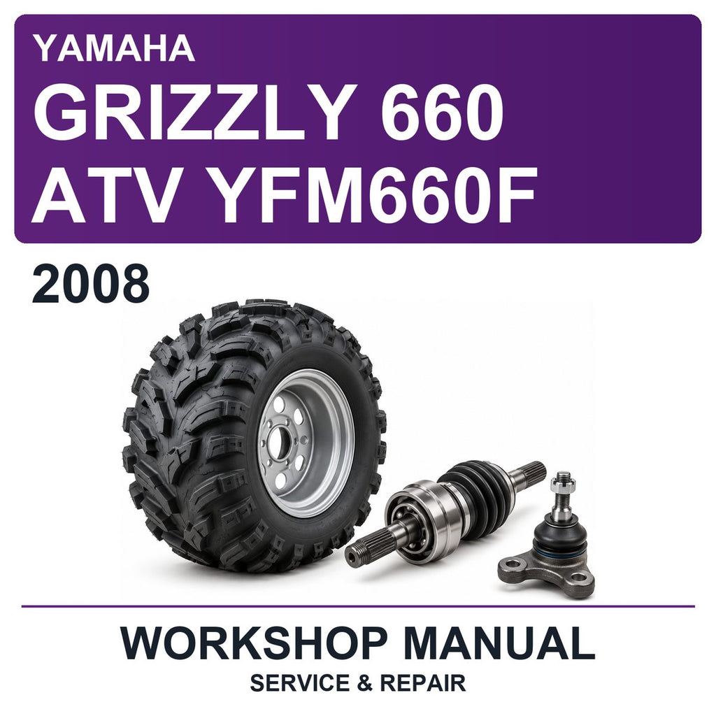 2008 Yamaha Grizzly 660 ATV YFM660F Workshop Service & Repair Manual