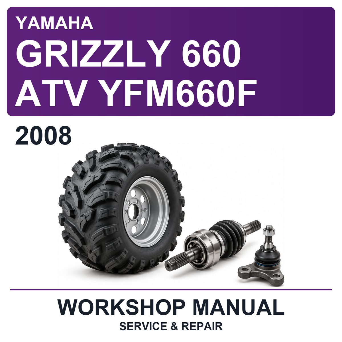 2008 Yamaha Grizzly 660 ATV YFM660F Workshop Service & Repair Manual